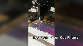 Лазерная резка, круглый фильтр с двусторонним покрытием толщиной 1 мм.