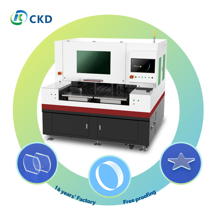 600x700mm Water Cooled Ultra Clear Class Laser Glass Cutting Machine With 1G Acceleration