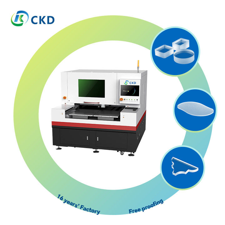 High Precision Single Table Glass Cutting Machine with Minimum Cutting Burr ≤5um and Repeatability ±1.5μm